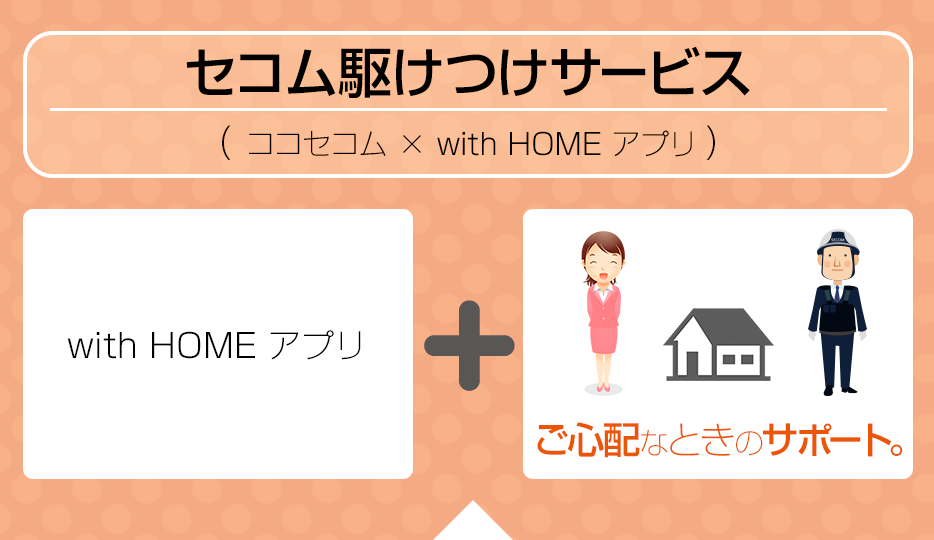 セコム駆けつけサービス(ココセコム × with HOME アプリ)
